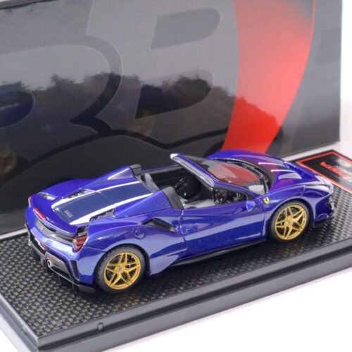 1:43 BBR Ferrari 488 Pista Spider RHD Blue Tour de France - Limited Edition 35 pcs.