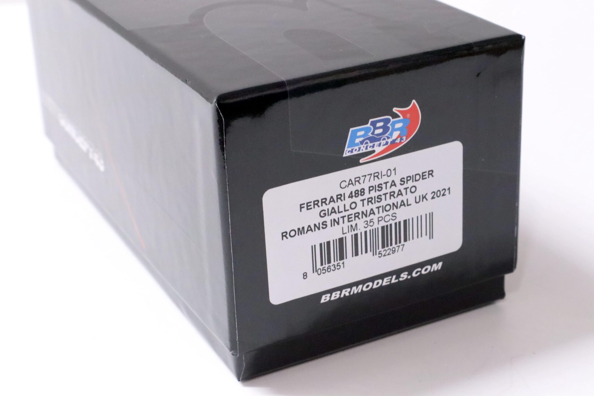 1:43 BBR Ferrari 488 Pista Spider RHD Giallo Tristrato yellow - Limited Edition 35 pcs.