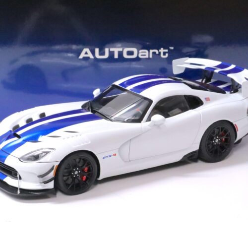1:18 AUTOart Dodge Viper GTS-R Commemorative Edition ACR 2017 pearl white/ blue stripes