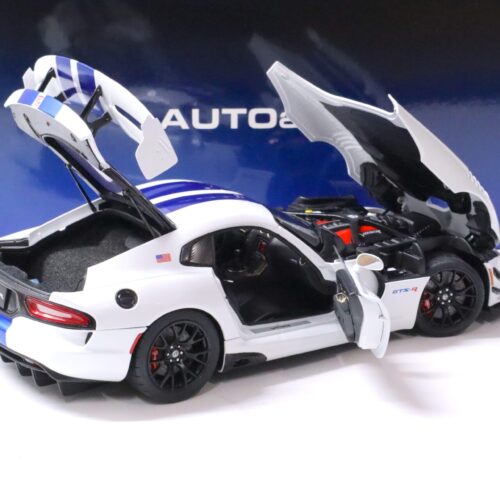 1:18 AUTOart Dodge Viper GTS-R Commemorative Edition ACR 2017 pearl white/ blue stripes