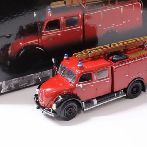 1:43 Minichamps Magirus-Deutz Merkur TLF 16 Feuerwehr Ulm 1959 red