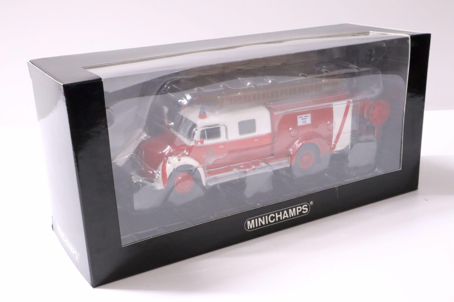 1:43 Minichamps Magirus- Deutz Merkur LF 16 Feuerwehr Dortmund red