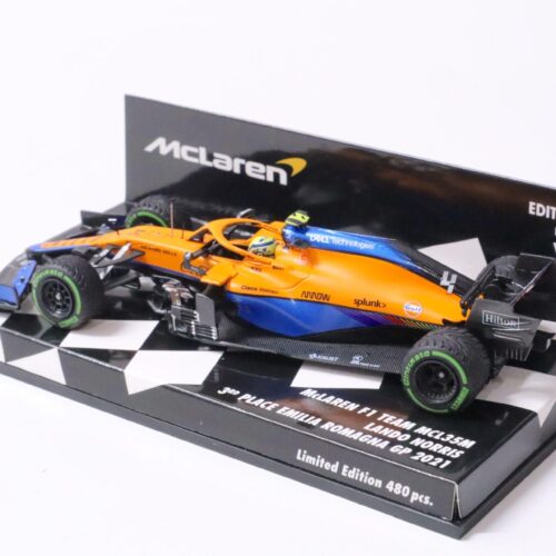 1:43 Minichamps McLaren F1 Team MCL35M Lando Norris 3rd Place Emilia Romagna 2021