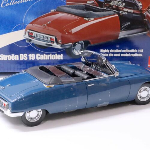 1:18 Sun Star 1961 Citroen DS 19 Cabriolet Pacifique blue