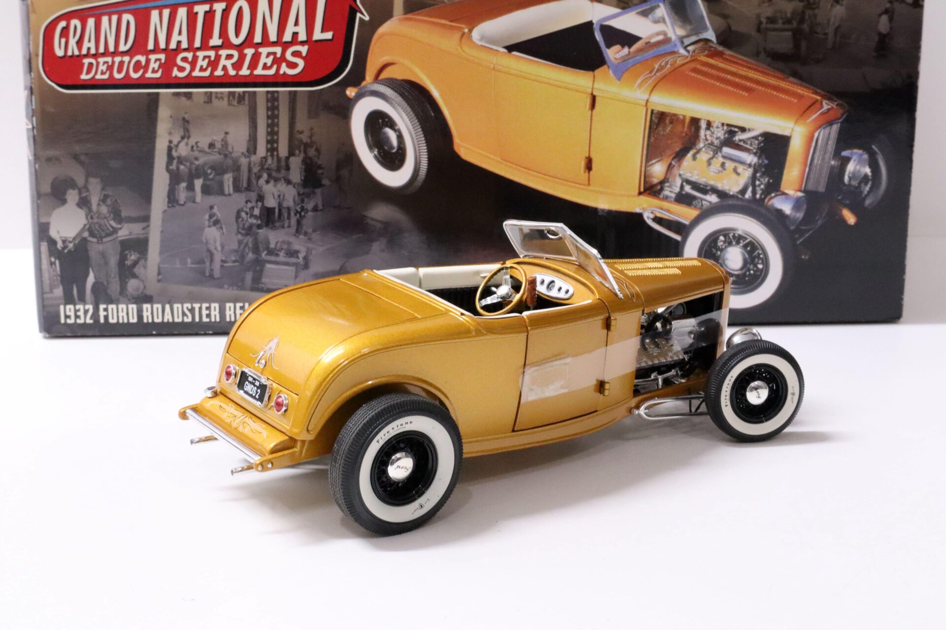 1:18 ACME 1932 Ford Roadster Release No.2 Hot Rod Grand National orange metallic
