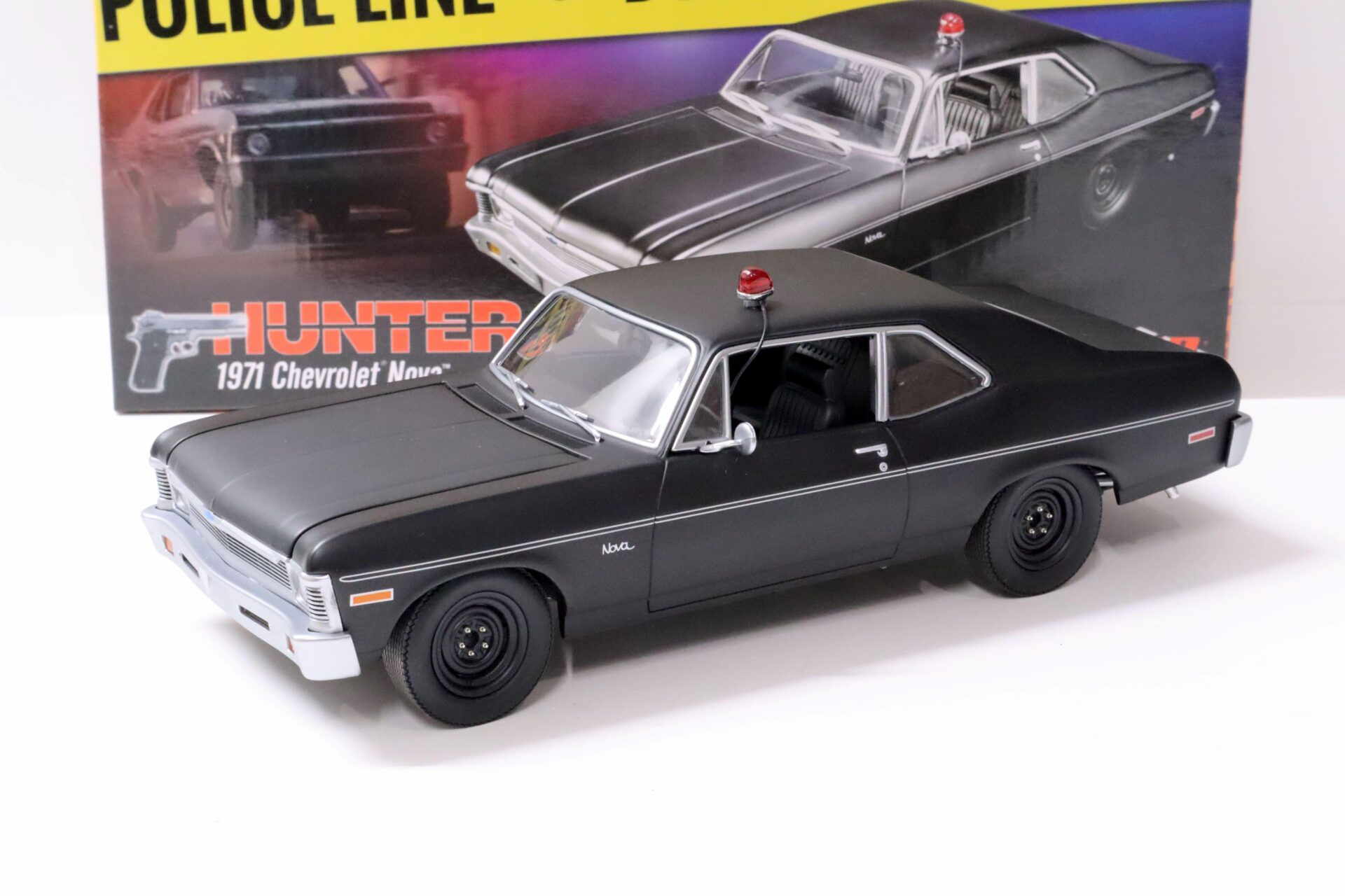 1:18 GMP 1971 Chevrolet Nova Coupe HUNTER TV Series matt black