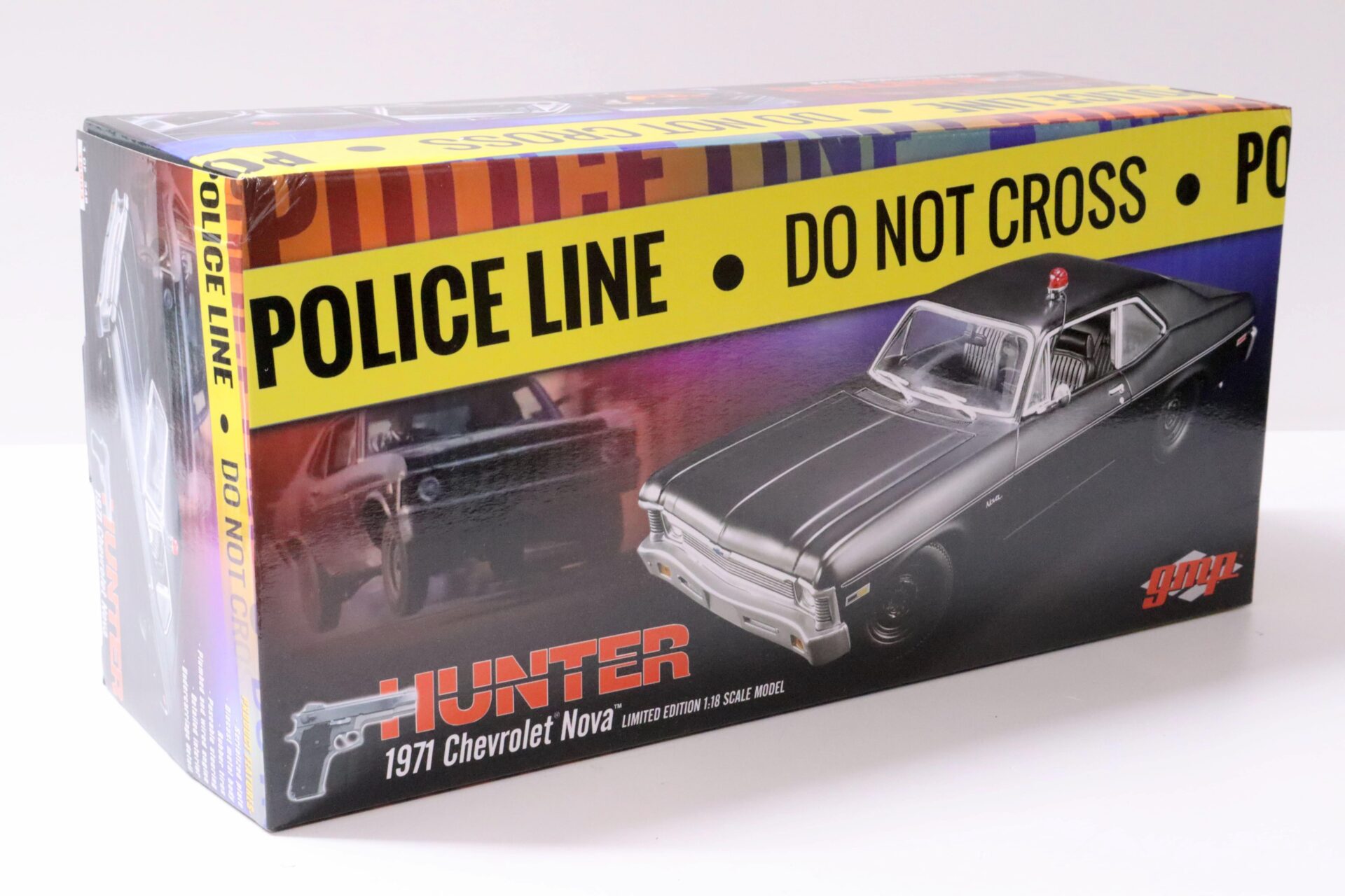 1:18 GMP 1971 Chevrolet Nova Coupe HUNTER TV Series matt black