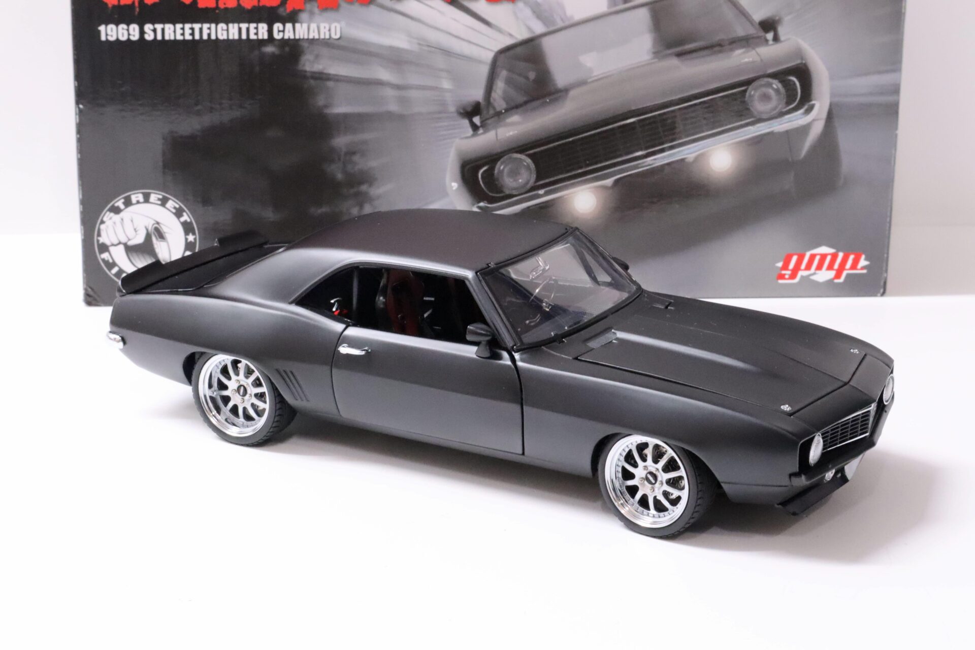1:18 GMP 1969 Chevrolet Camaro Street Figther UNLEASHED matt black