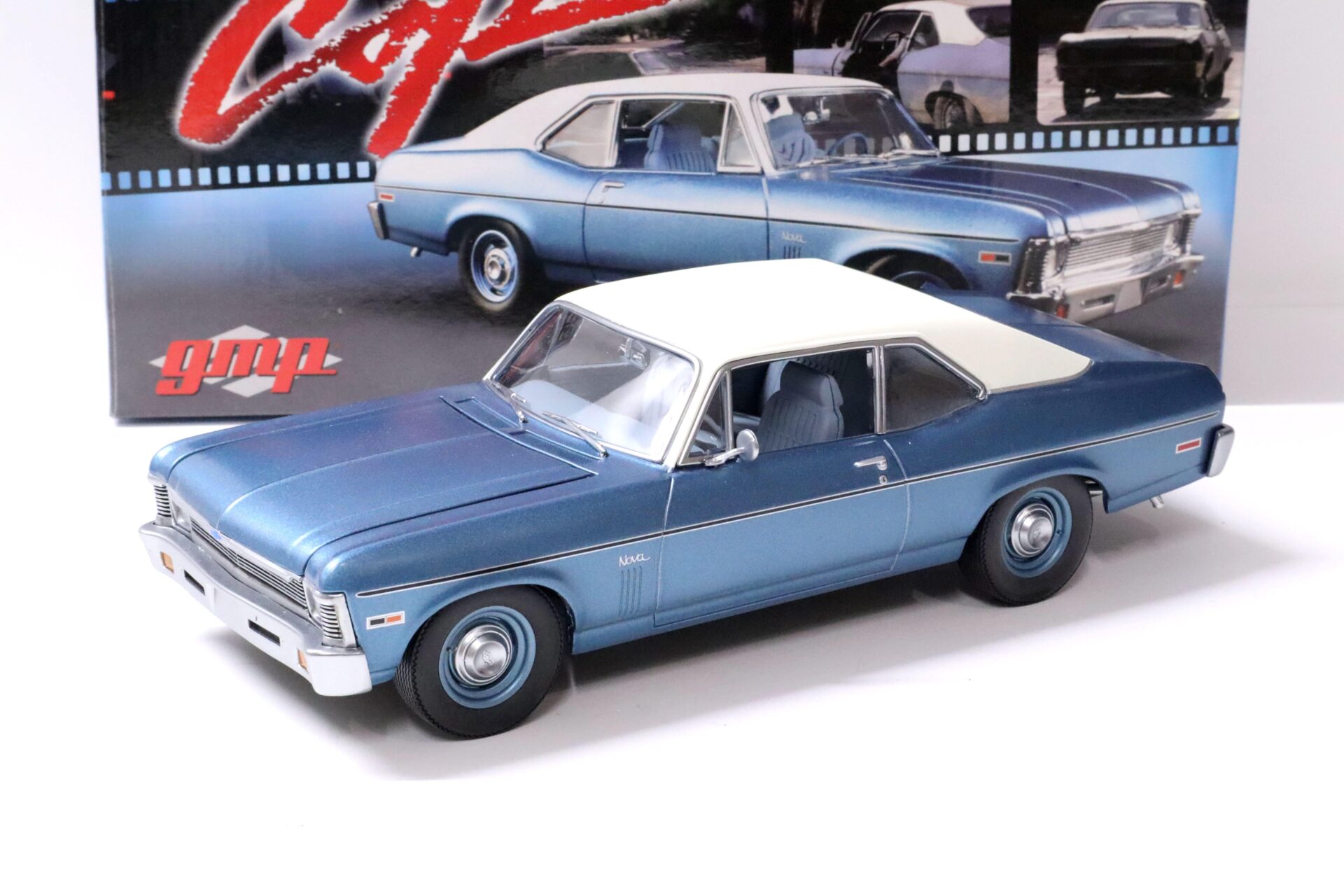 1:18 GMP 1970 Chevrolet Nova BEVERLY HILLS COP blue/ white roof