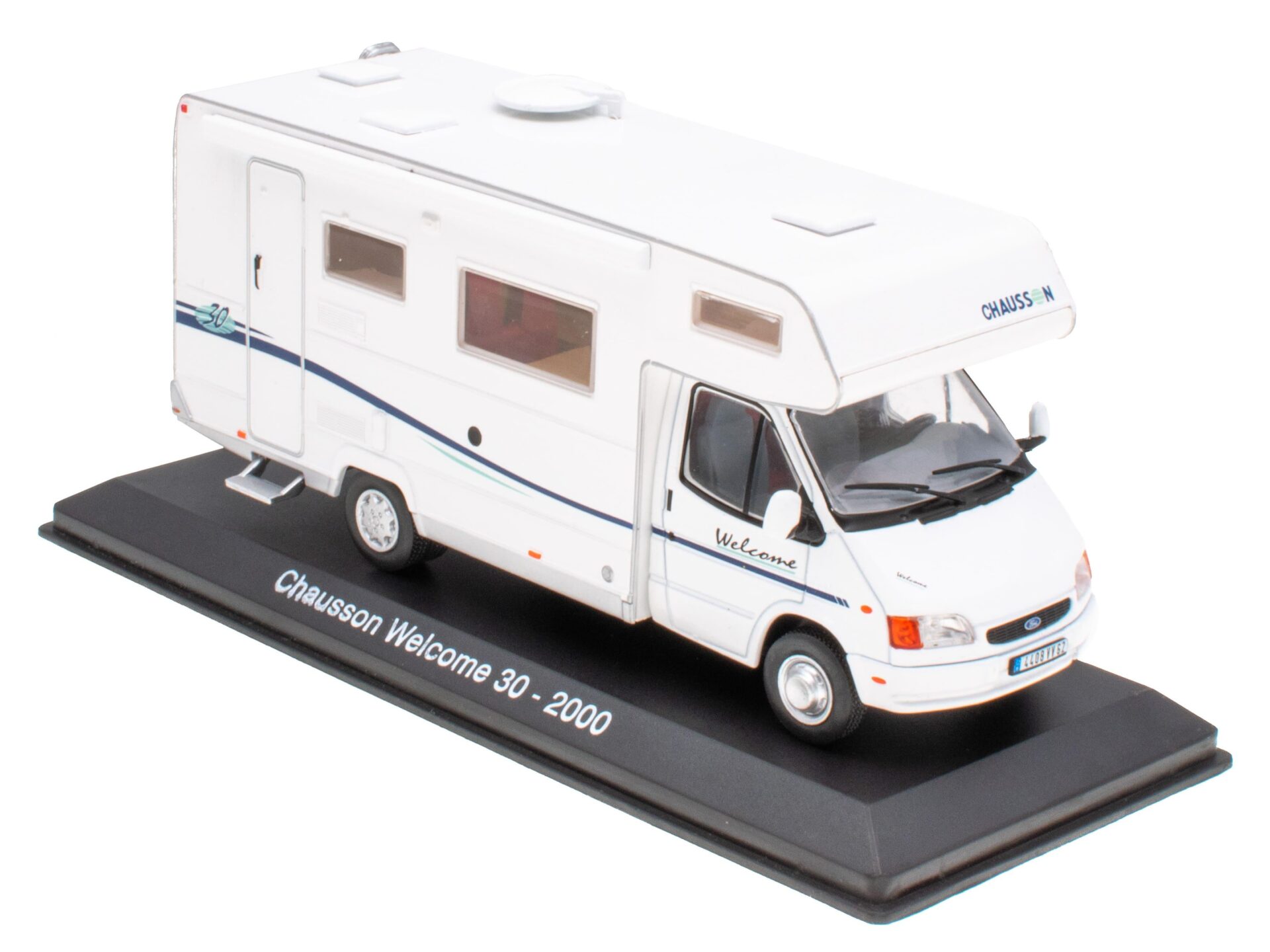 1:43 Hachette IXO Camping Cars Ford Transit Chausson Welcome 30 Wohnmobil 2000