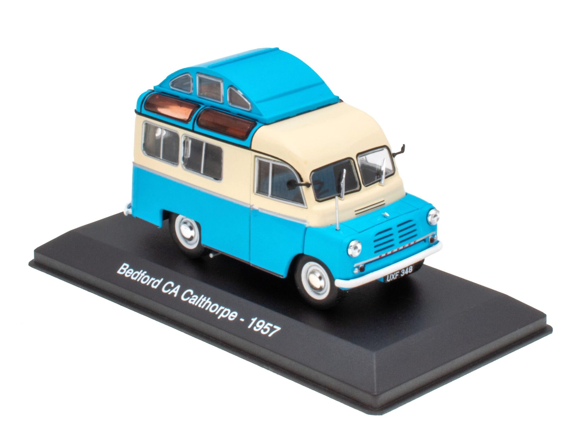 ID 63090 orig.jpg 1:43 Hachette IXO Camping Cars Bedford CA Calthorpe Wohnmobil blue 1957