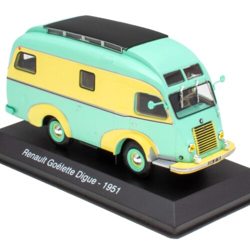 1:43 Hachette IXO Camping Cars Renault Goelette Digue Wohnmobil 1951
