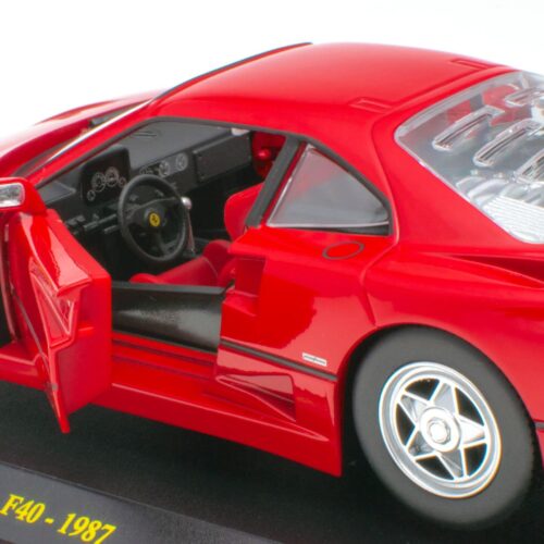 1:24 Hachette Bburago Ferrari Collection Ferrari F40 red 1987 with display
