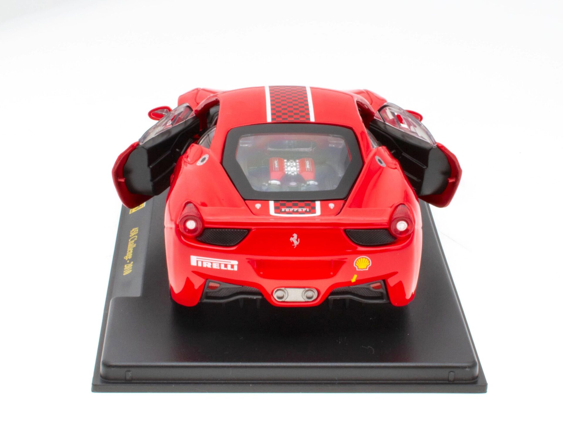 1:24 Hachette Bburago Ferrari Collection Ferrari 458 Challenge #5 red 2010 with display