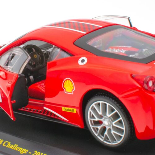 1:24 Hachette Bburago Ferrari Collection Ferrari 458 Challenge #5 red 2010 with display