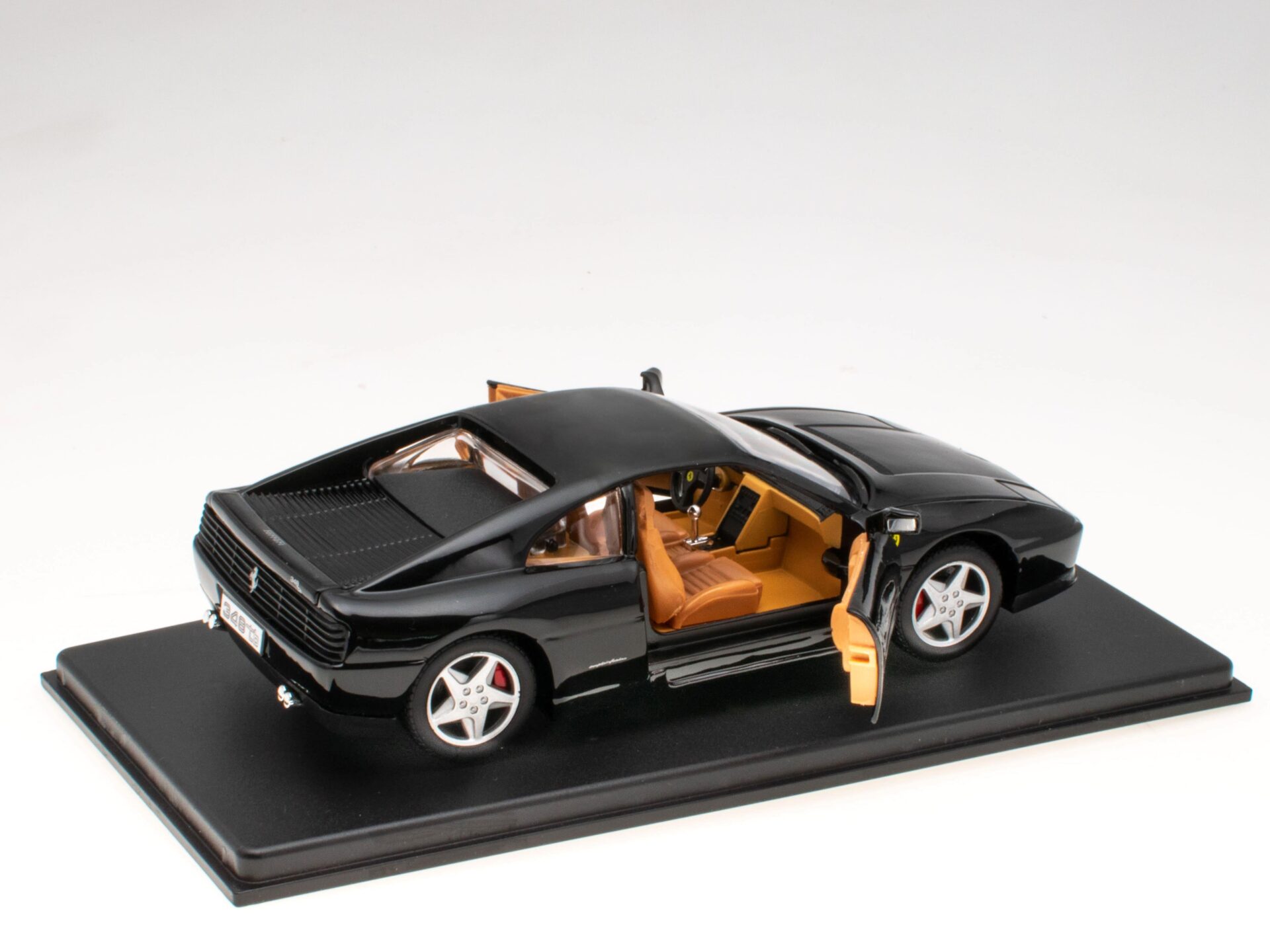 Ferrari 348 TB 1989 ブラック ミニカー Burago 1/24 Scale Diecast 191223D - 1989 Ferrari 348 TB - Black