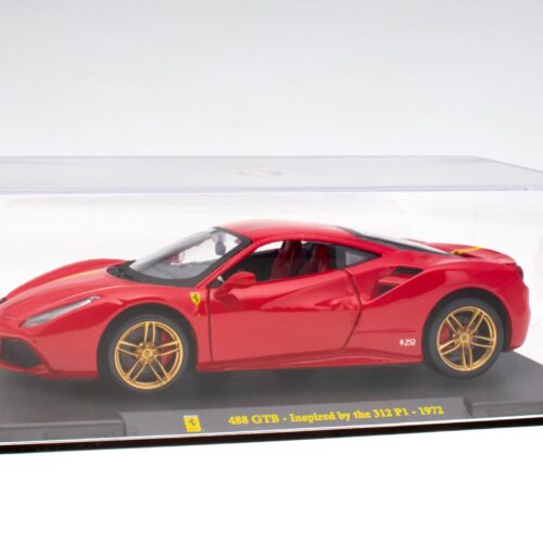 1:24 Hachette Bburago Ferrari Collection Ferrari 488 GTB Inspired by 312 P1 with display