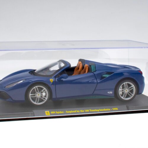 1:24 Hachette Bburago Ferrari Collection Ferrari 488 Spider Inspired by 166 Touring with display