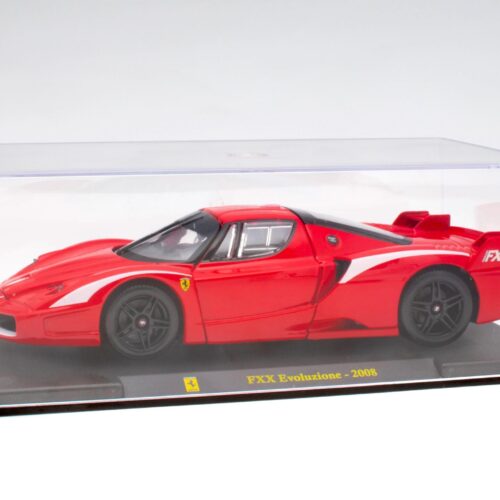 1:24 Hachette Bburago Ferrari Collection Ferrari FXX Evoluzione red 2008 with display