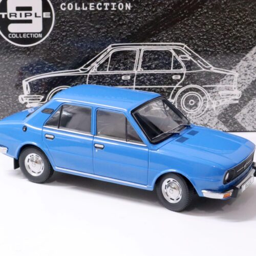 1:18 Triple9 1976 Skoda 105L Sedan blue Die-Cast