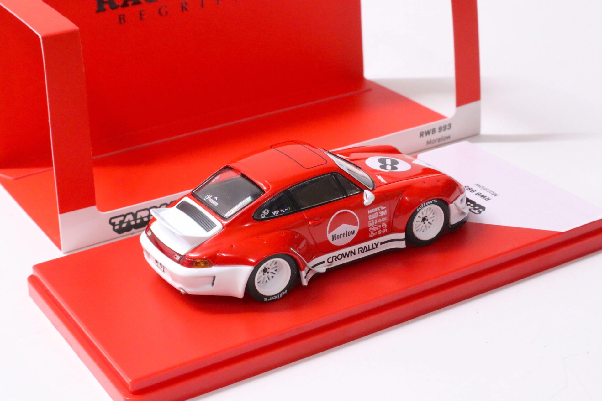 1:43 Tarmac Porsche 911 993 RWB RAUH-WELT Morelow red/ white HOBBY43