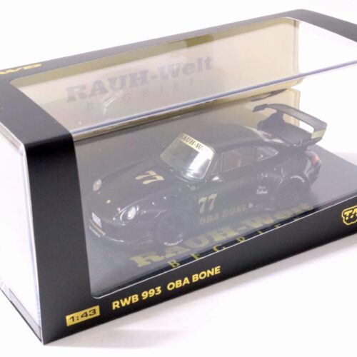 1:43 Tarmac Porsche 911 993 RWB RAUH-WELT OBA BONE #77 matt black