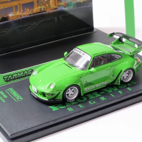 1:43 Tarmac Porsche 911 993 RWB RAUH-WELT Rough Rhythm bright green HOBBY43