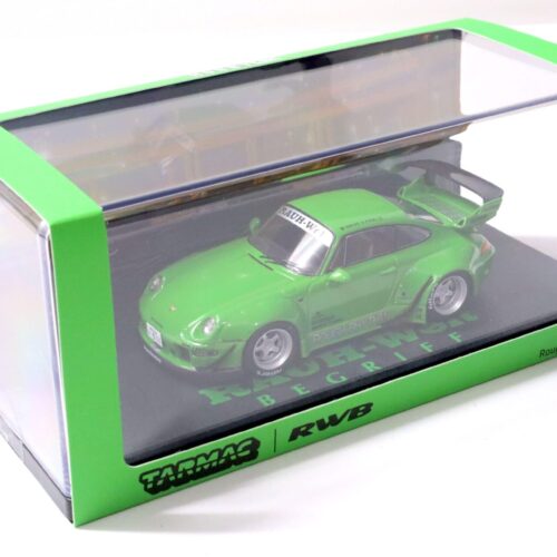 1:43 Tarmac Porsche 911 993 RWB RAUH-WELT Rough Rhythm bright green HOBBY43