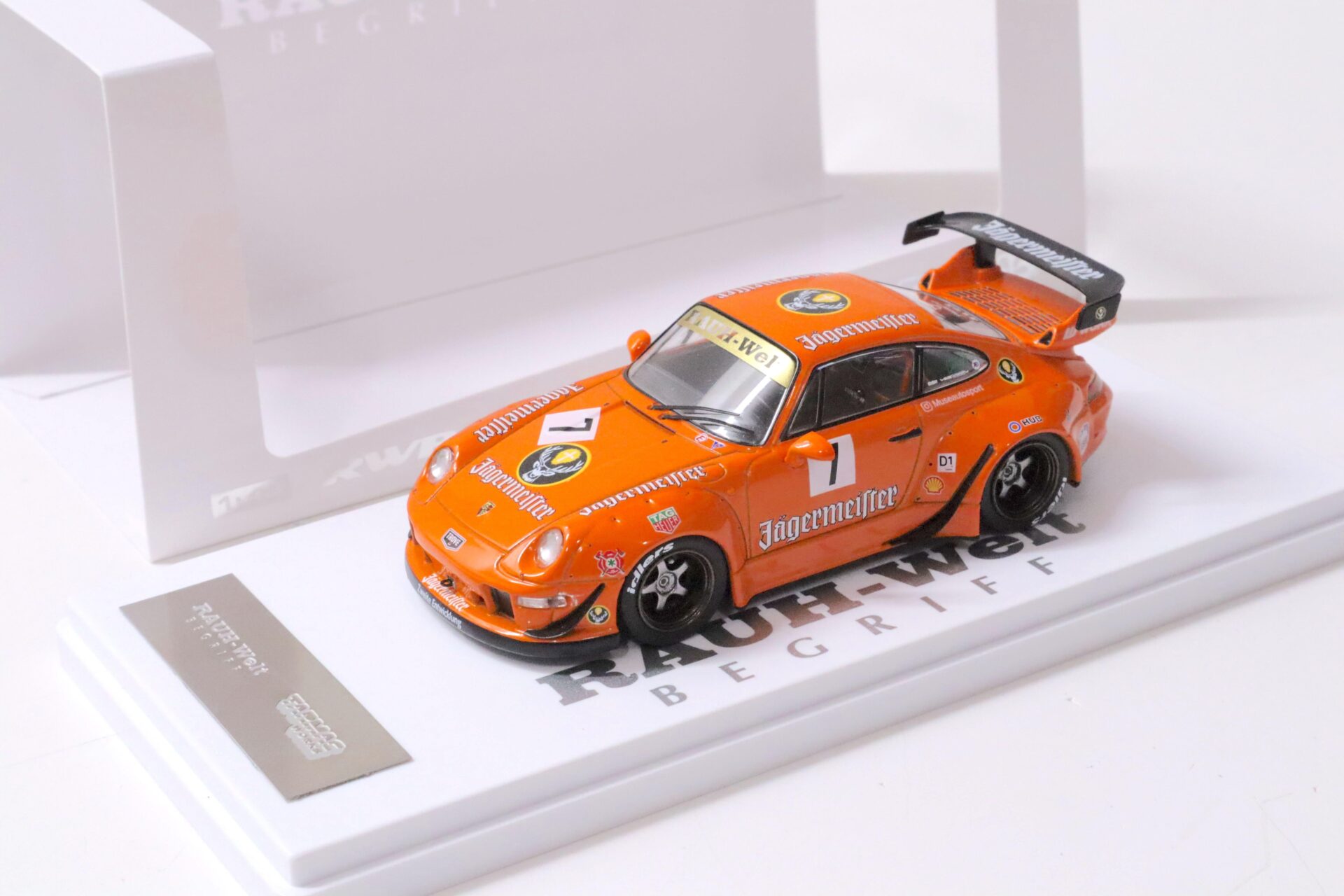 1:43 Tarmac Porsche 911 993 RWB RAUH-WELT JÄGERMEISTER orange #7