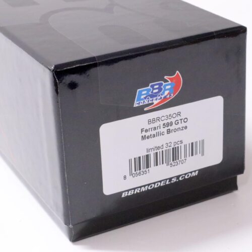 1:43 BBR Ferrari 599 GTO Metallic bronze/ Carbon - Limited 32 pcs.
