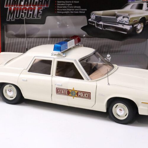1:18 Auto World 1974 Dodge Monaco Illinois State Police beige