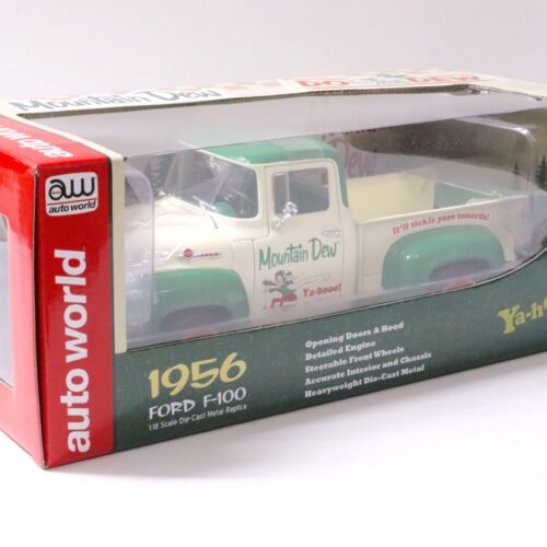 1:18 Auto World 1956 Ford F-100 Pickup Mountain Dew beige/ green