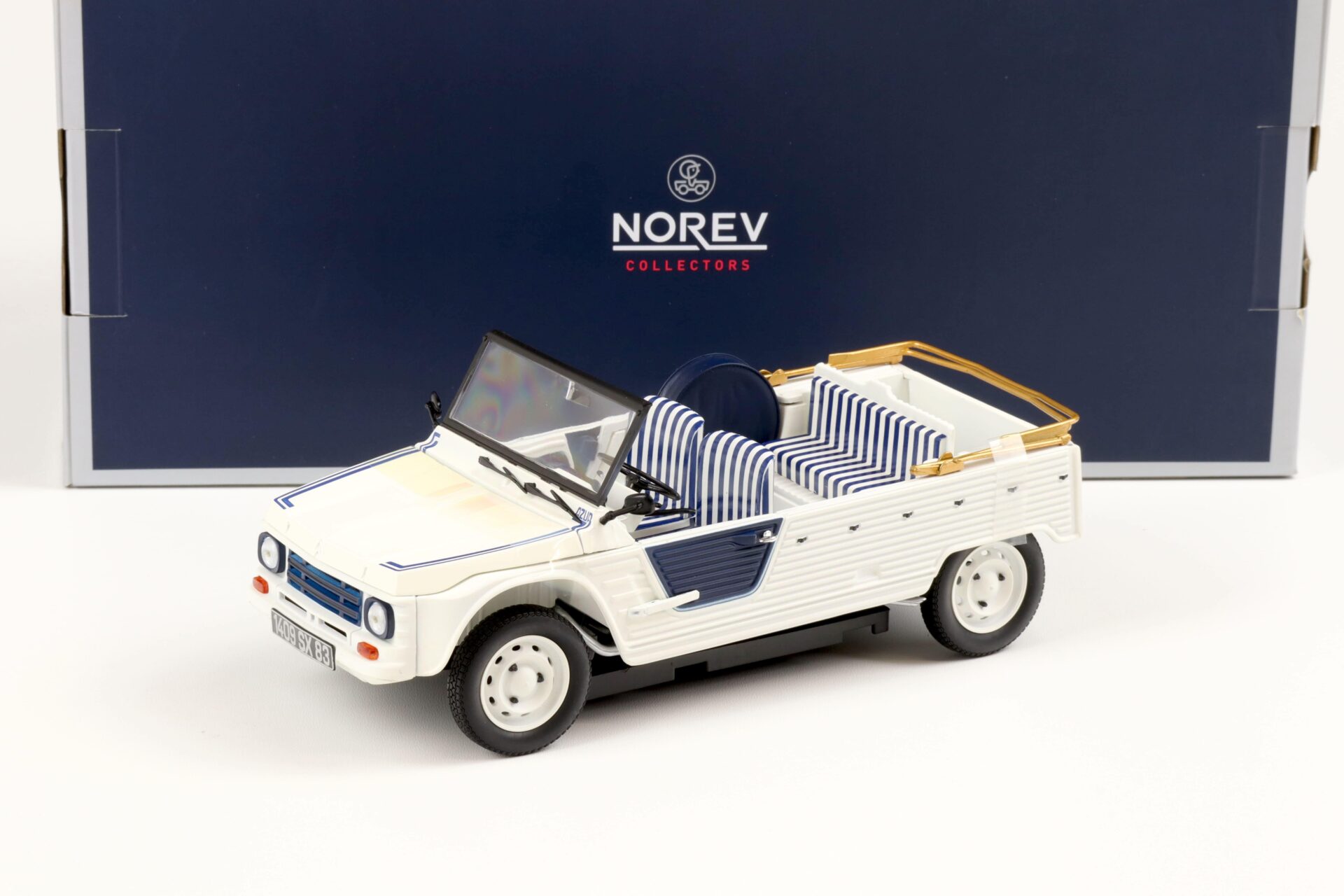 1:18 Norev Citroen Mehari AZUR 1983 white/ blue 181516