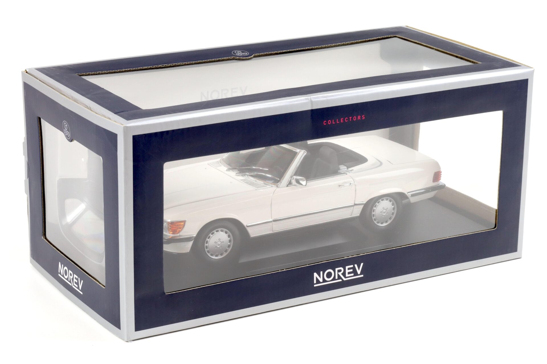 1:18 Norev Mercedes 300 SL Cabriolet R107 white 1986