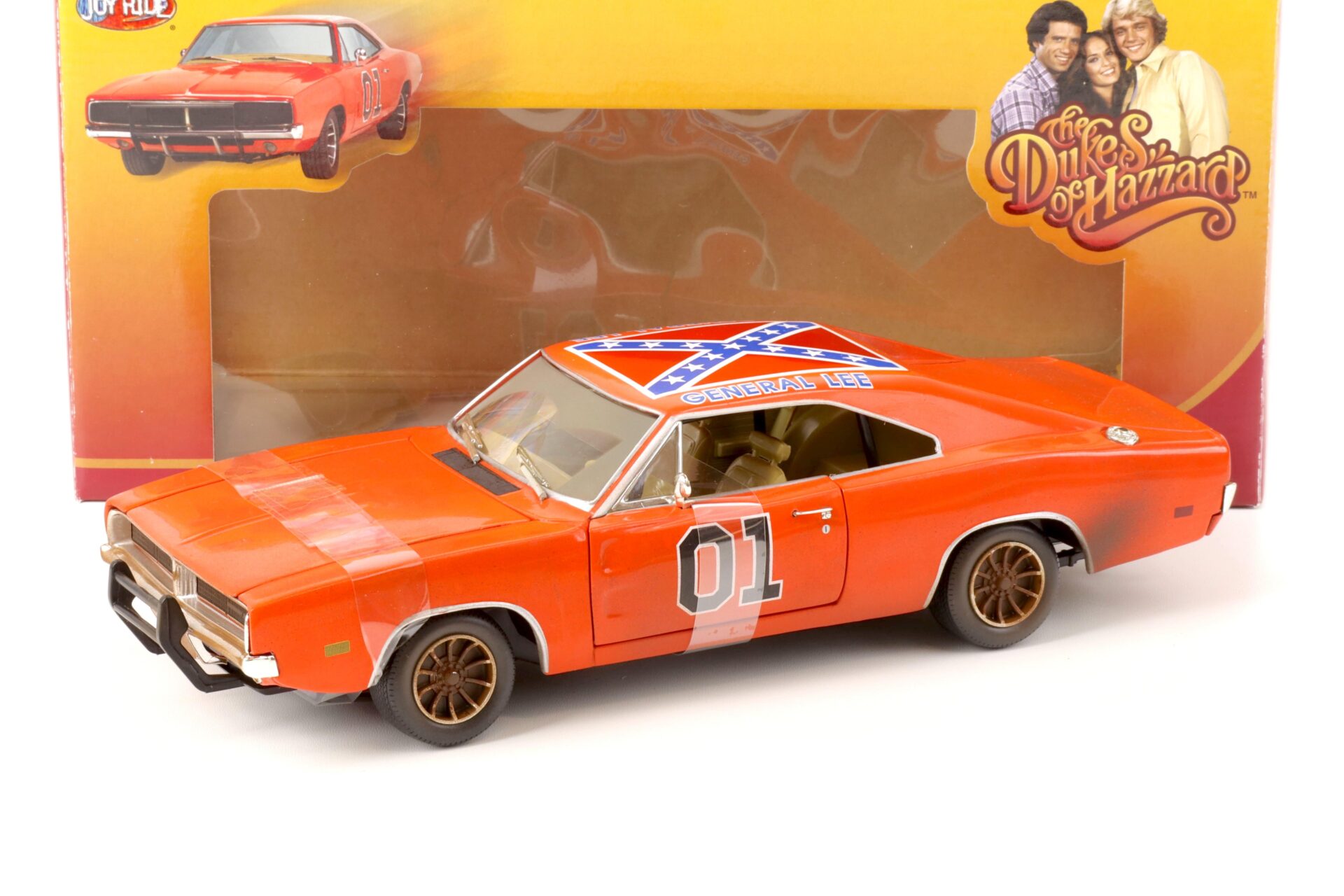 1:18 ERTL 1969 Dodge Charger General Lee Dukes of Hazzard orange *DIRTY VERSION*