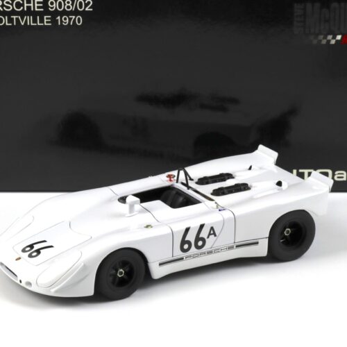 1:18 AUTOart Porsche 908/2 Holtville 1970 Steve McQueen white 87073