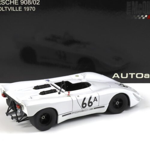 1:18 AUTOart Porsche 908/2 Holtville 1970 Steve McQueen white 87073