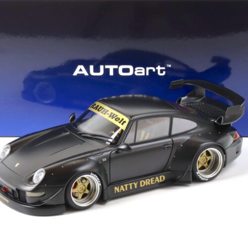 1:18 AUTOart Porsche 911 (993) RWB 993 matt black/ gold wheels