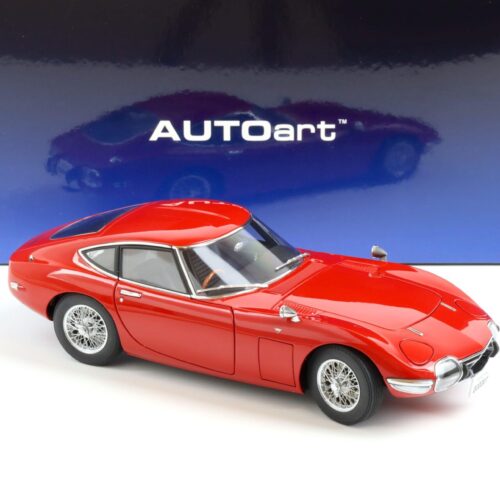 1:18 AUTOart 1965 Toyota 2000GT Coupe red with Spoke wheels