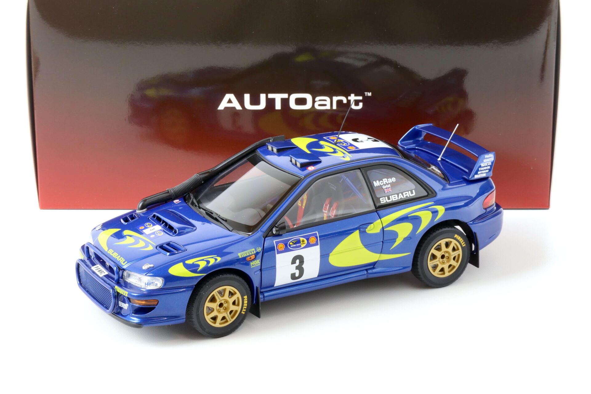 ID 64295 orig.jpg 1:18 AUTOart Subaru Impreza WRC 1997 MCRAE/GRIST #3 Safari Winner 89792