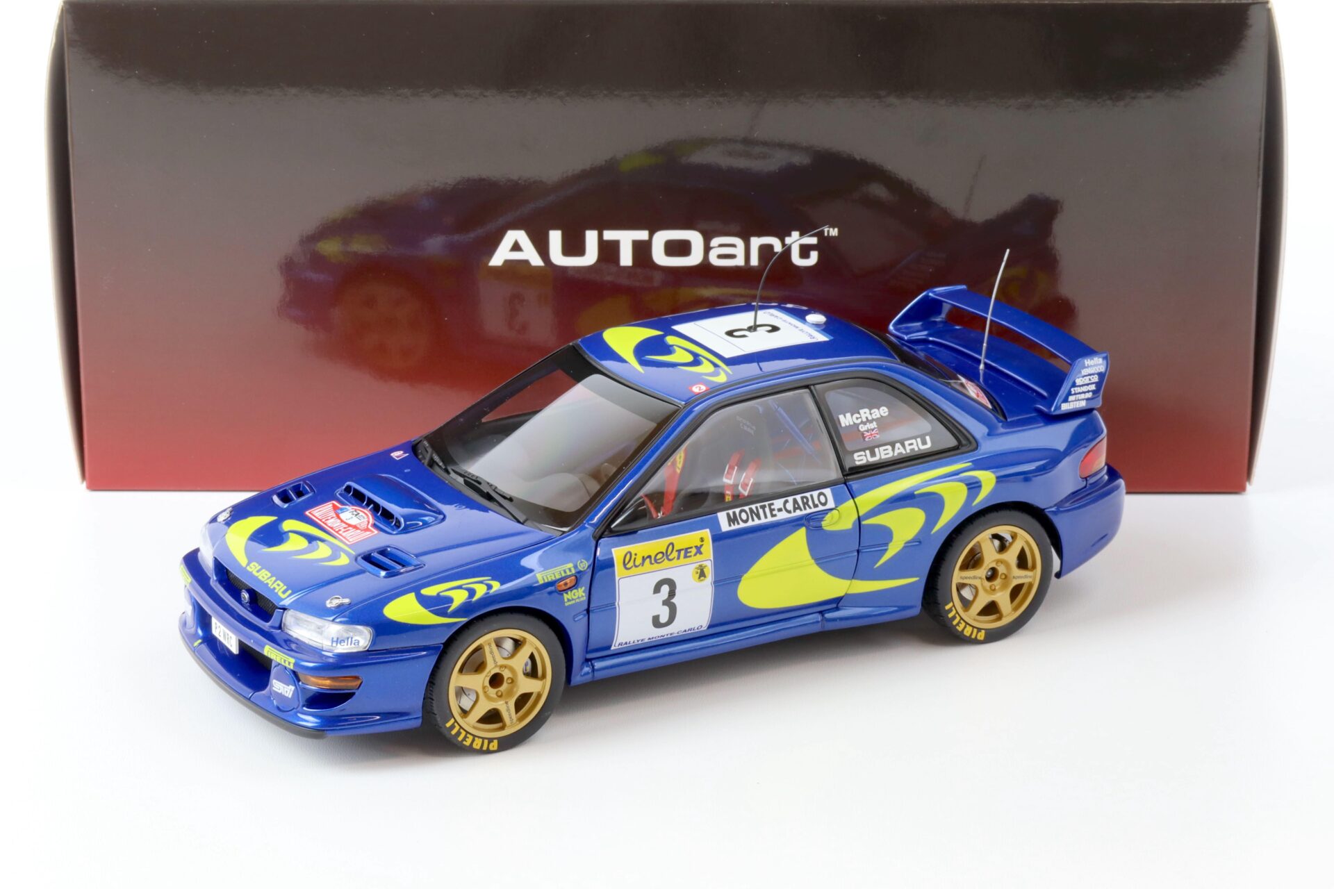 1:18 AUTOart Subaru Impreza WRC 1997 MCRAE/ GRIST #3 Rallye Monte Carlo 89790