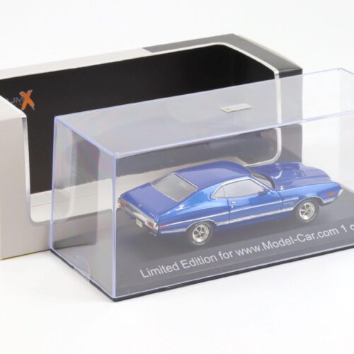 (A4A41) 1:43 PremiumX 1972 Ford Gran Torino metallic blue