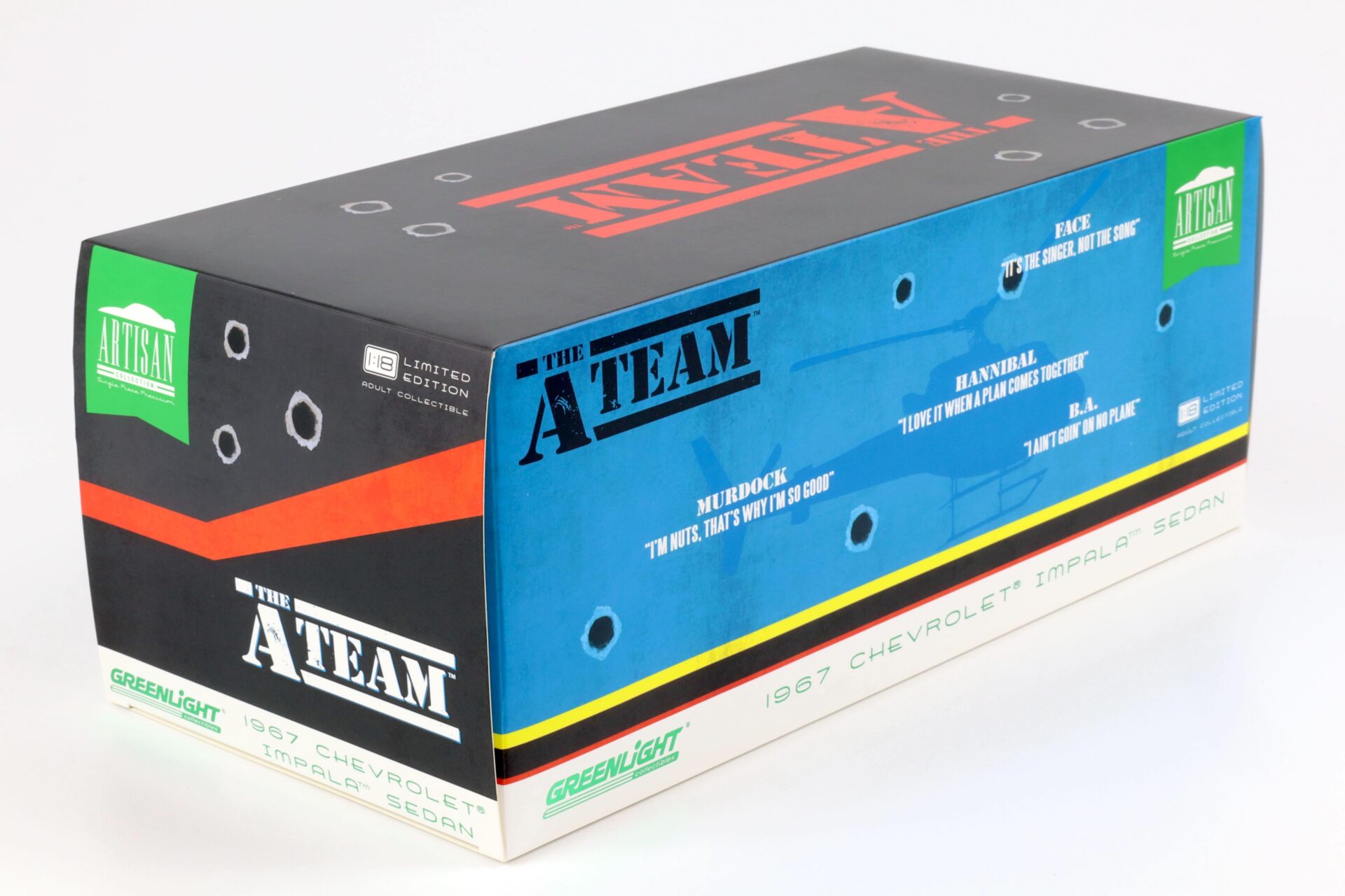 1:18 Greenlight 1967 Chevrolet Impala Sedan "The A-Team" blue