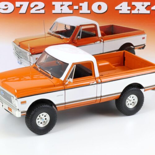 1:18 ACME 1972 Chevrolet K-10 4x4 Pick-Up 35" Offroad tires orange/ white