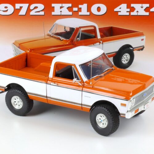 1:18 ACME 1972 Chevrolet K-10 4x4 Pick-Up 35" Offroad tires orange/ white