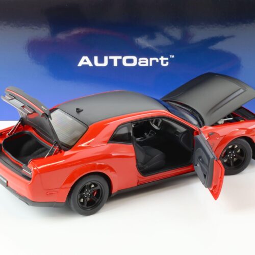 1:18 AUTOart Dodge Challenger SRT DEMON 2018 Tor red/ Satin black Graphic