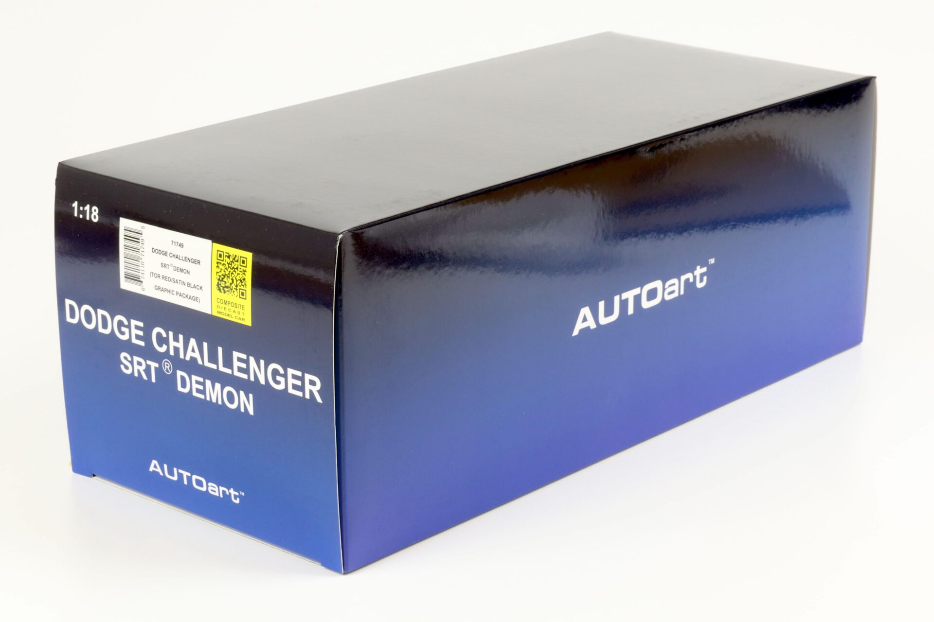 1:18 AUTOart Dodge Challenger SRT DEMON 2018 Tor red/ Satin black Graphic