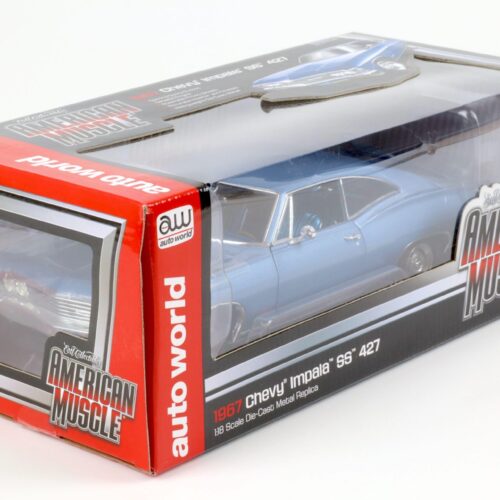 1:18 Auto World 1967 Chevrolet Impala SS 427 blue metallic