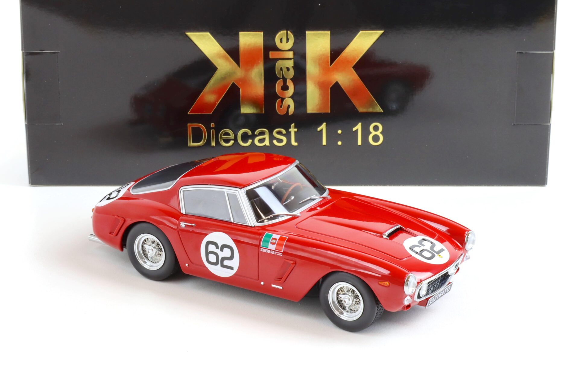 1:18 KK-Scale Ferrari 250 SWB Competizione Winner Monza 1960 red #62