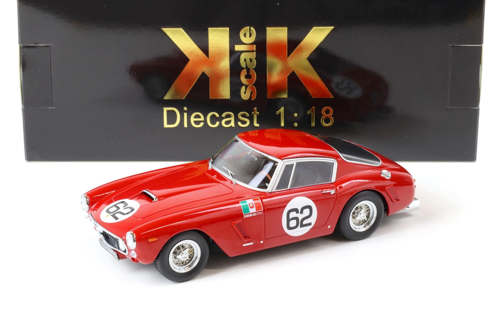 ID 65060 orig.jpg 1:18 KK-Scale Ferrari 250 SWB Competizione Winner Monza 1960 red #62
